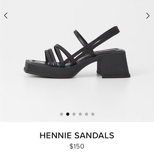 Vagabond Black Hennie Sandals